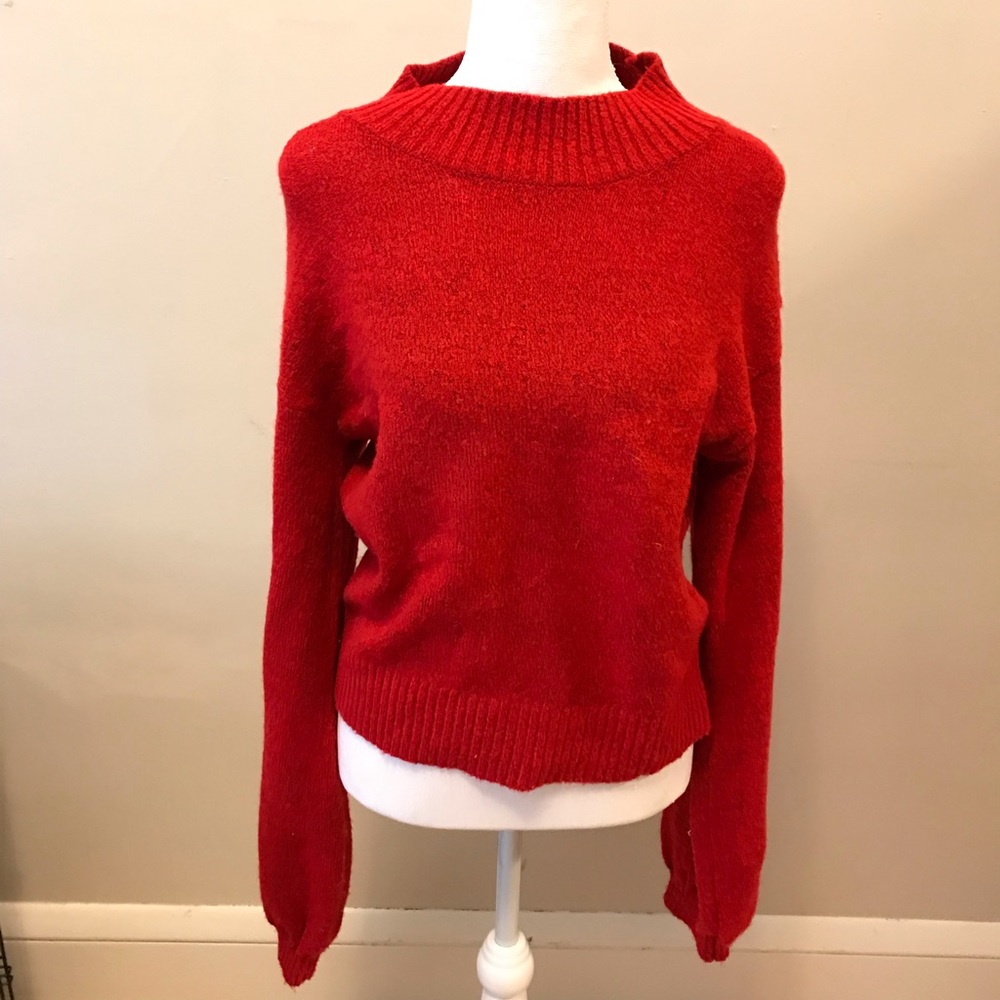 Boho Red Sweater